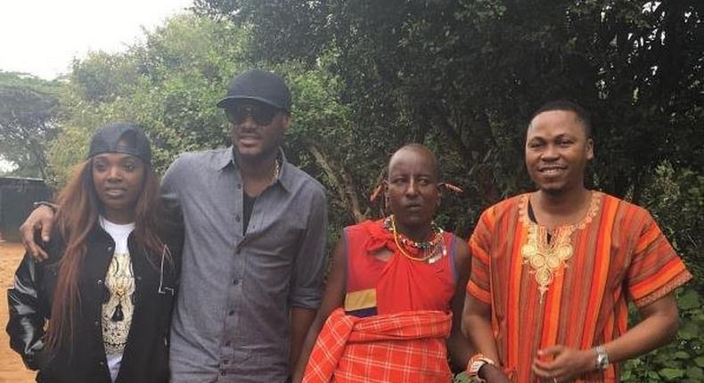 2Face and wife enjoy safari in Kenya