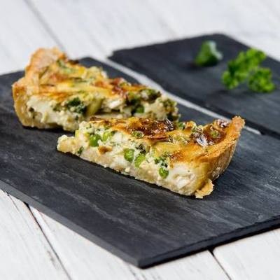 Zöldfűszeres quiche