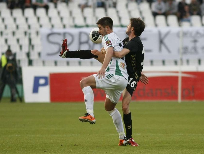 Lechia Gdańsk - Polonia Warszawa 0:0 w meczu 27. kolejki ekstraklasy