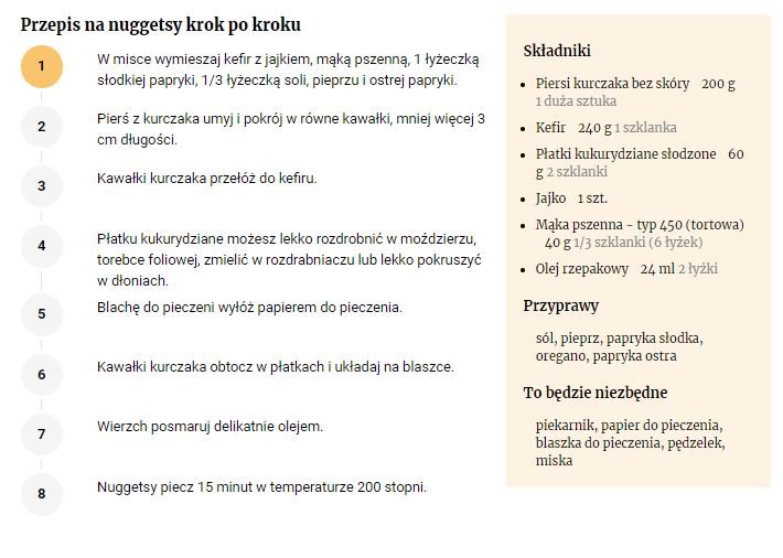 Przepis na nuggetsy - FajneGotowanie.pl