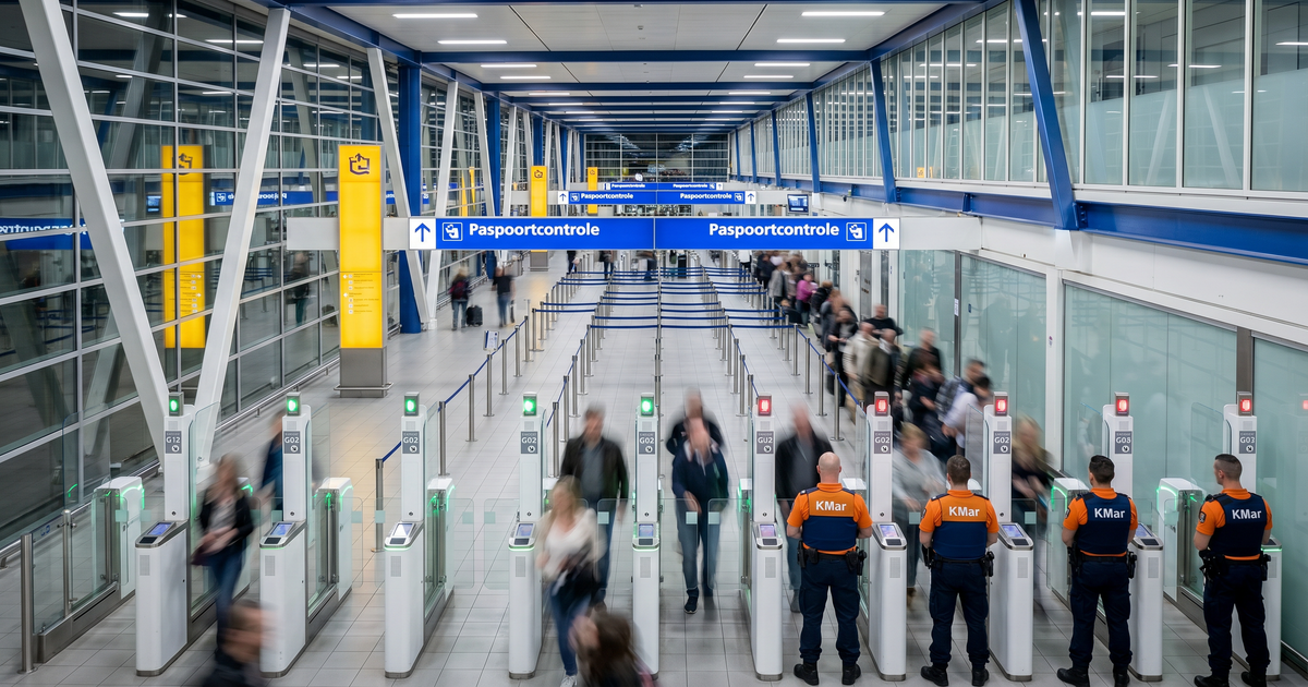 3 tot 4 uur wachten op Schiphol: het nieuwe EU-systeem crasht op eerste weekend