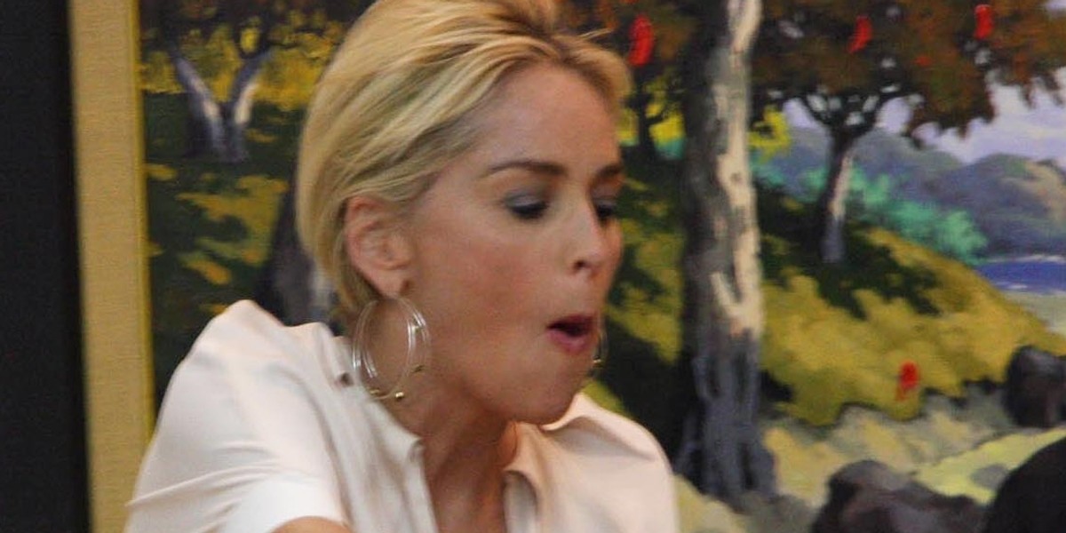 Sharon Stone sobie dłubie w