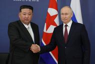 Kim Dzong Un i Władimir Putin