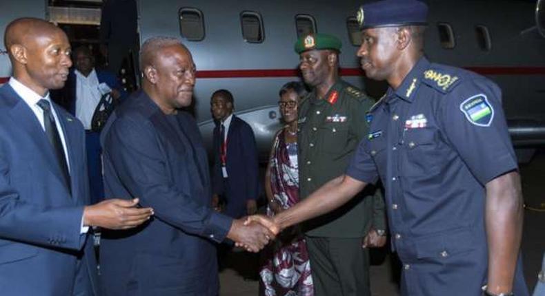 President John Mahama in Kigali, Rwanda