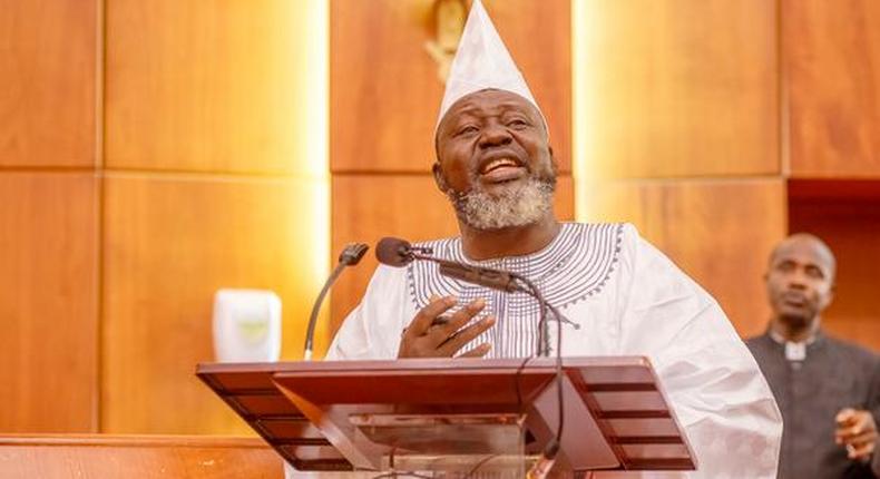 Adebayo Shittu during his ministerial screening at the National house of assembly