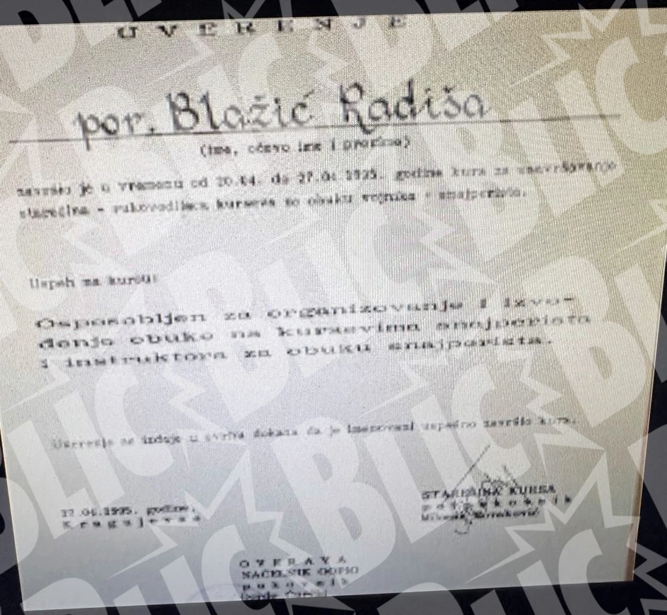 Diplome Radiše Blažića 