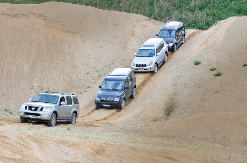 Luksusowe terenówki na wszelki wypadek: Mitsubishi Pajero kontra Toyota Land Cruiser, Land Rover Discovery i Nissan Pathfinder