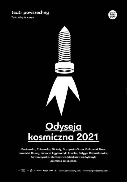 "Odyseja kosmiczna 2021", Teatr Powszechny w Warszawie, mat. promocyjne spektaklu