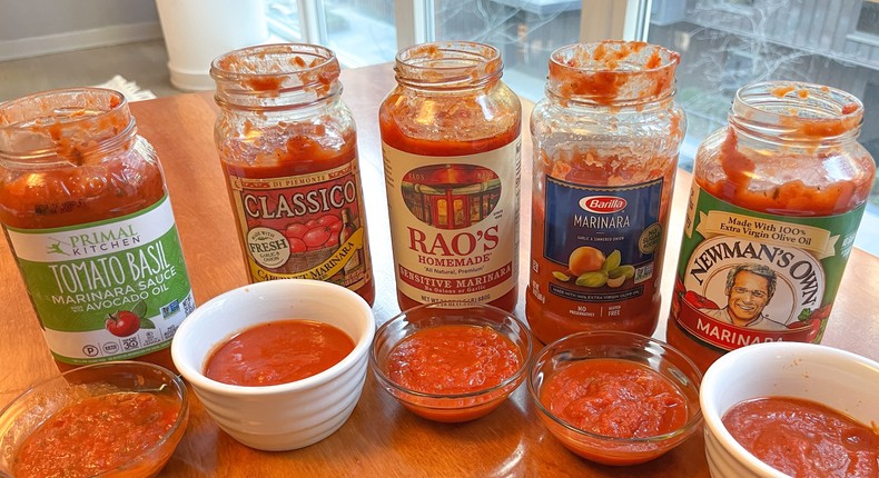 I tried tomato sauce from five different grocery-store brands.Lizzy Briskin