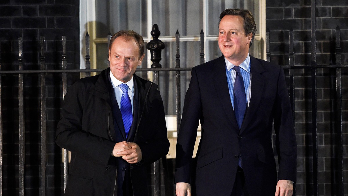 Donald Tusk i David Cameron