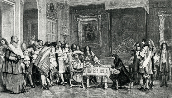 Król Ludwik XIV i Molier