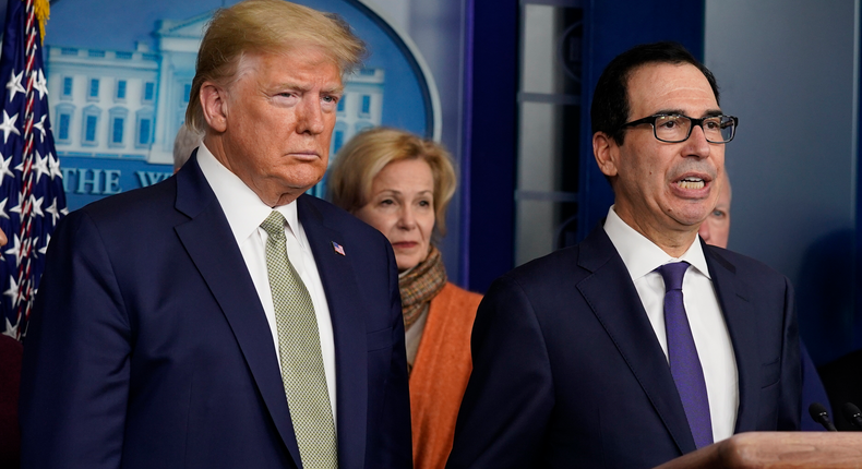 trump mnuchin coronavirus