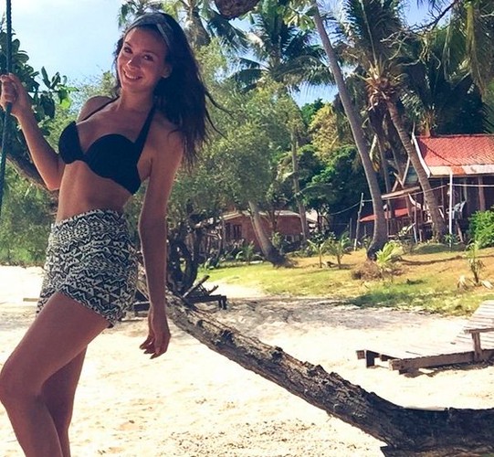 Klaudia Halejcio na wakacjach w Tajlandii