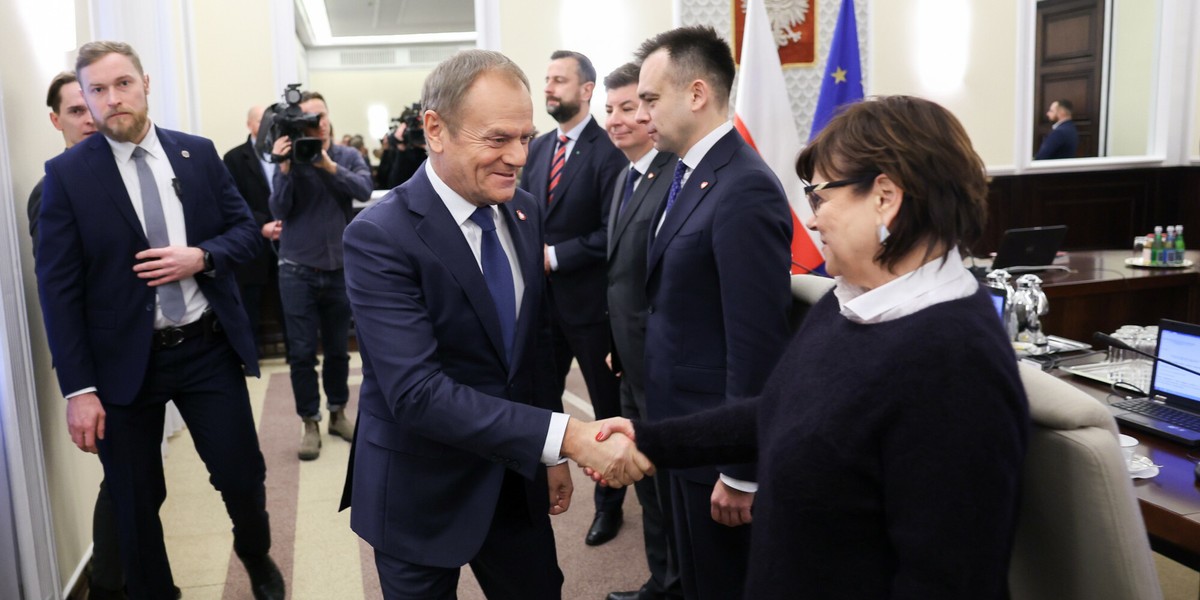 Donald Tusk w swoim rządzie ma wielu parlamentarzystów.