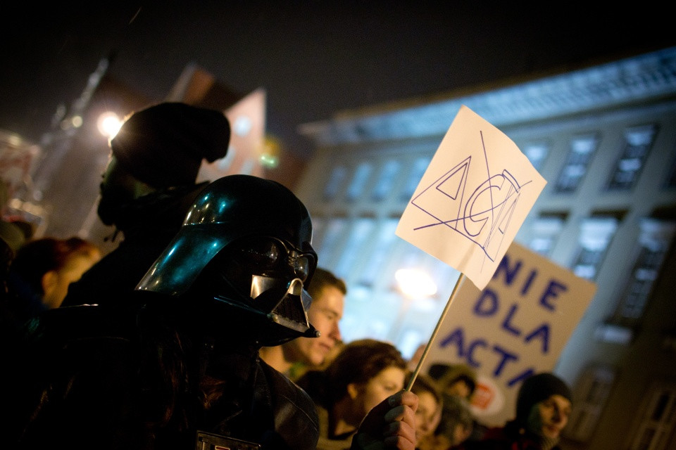 Manifestacja Anty ACTA - Wrocław, fot. Damian Mękal/ Daj znać