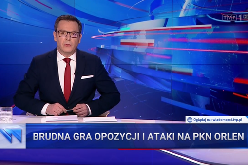 „Wiadomości TVP o wizjach Polski i brudnej grze opozycji