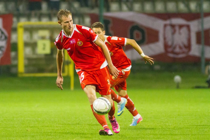 Napastnik Widzewa Eduards Visnakovs