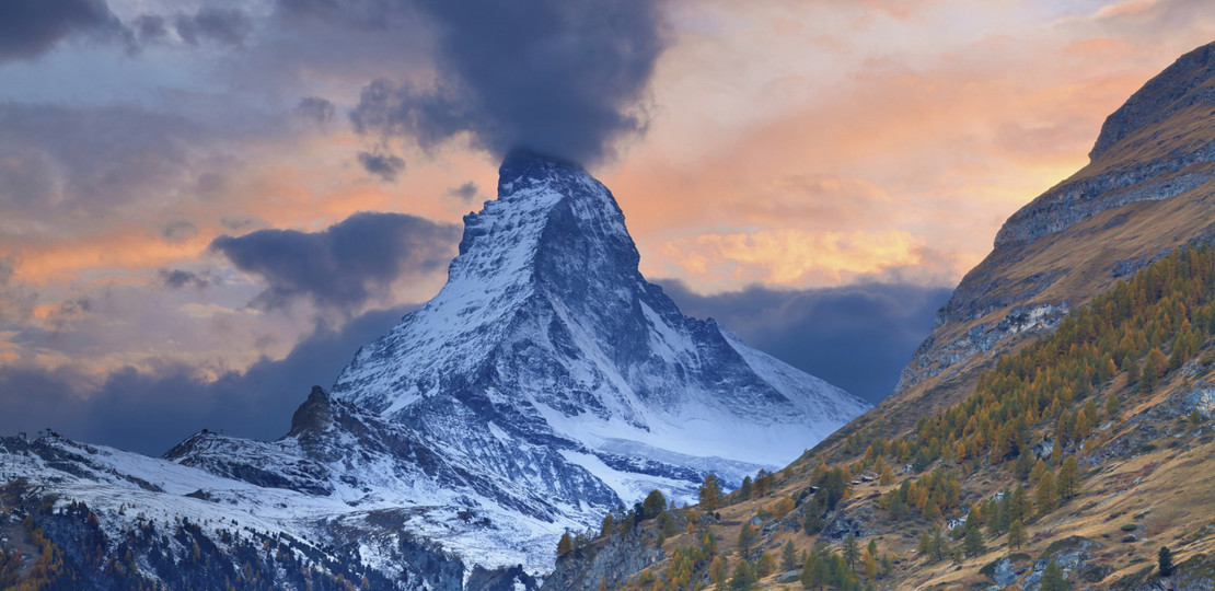 Matternhorn, widok z Zermatt