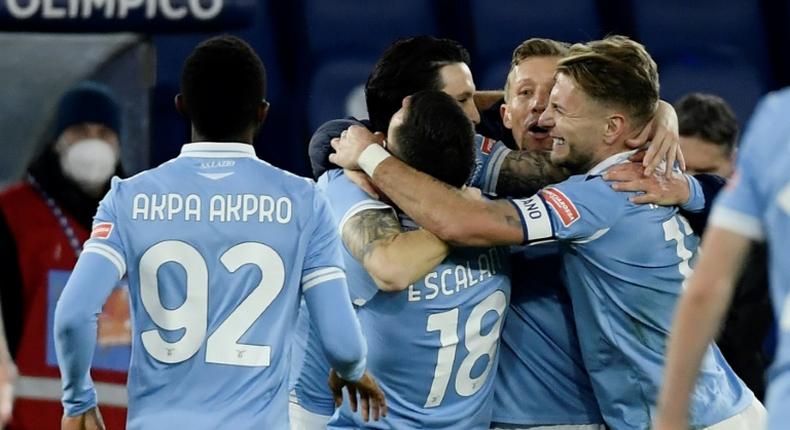 Lazio are through to the Italian Cup quarter-finals.