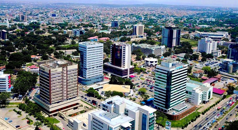 Parts of Ghana capital, Accra