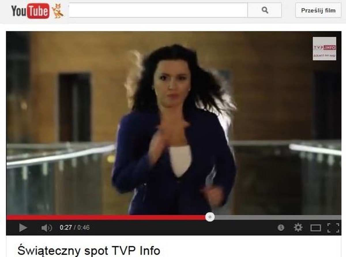 Akrobatyczne popisy Tadli w świątecznym spocie TVP Info [WIDEO]