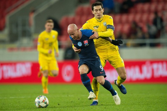 Detalj sa meča Slovačka - Ukrajina