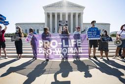 Demonstracja przeciwników aborcji przed Sądem Najwyższym w Waszyngtonie, USA