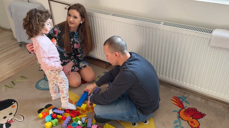 Irina sa roditeljima