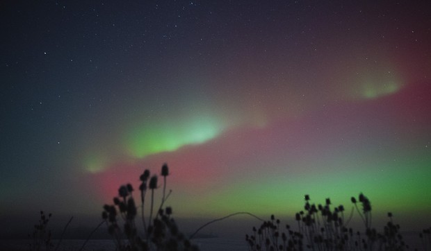 Aurora borealis na nebu iznad Mađarske