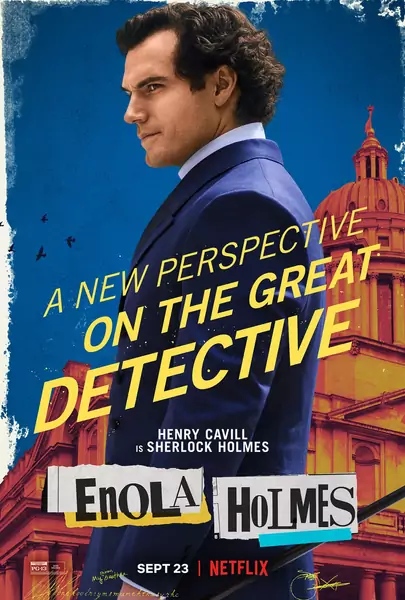 Enola Holmes plakat, materiały prasowe Netflix