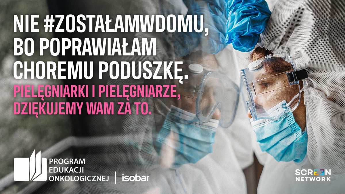 Organizatorzy pierwszego, ogólnopolskiego Programu Edukacji Onkologicznej - w ramach którego organizowane są m.in. bezpłatne szkolenia, warsztaty i konferencje dla personelu medycznego, w tym głównie dla pielęgniarek i pielęgniarzy pracujących na oddziałach onkologicznych w całej Polsce - postanowili podziękować - tej szczególnej grupie zawodowej - za trud, poświęcenie i oddanie tym, którzy podczas pandemii najbardziej potrzebują opieki i wsparcia.