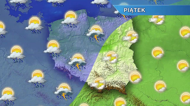 Piątek upalny, ale możliwe gwałtowne burze. W weekend do 25 stopni. PROGNOZA POGODY