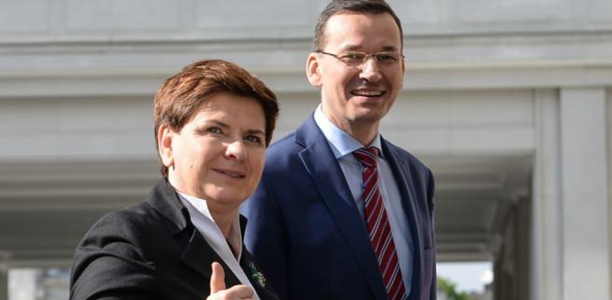 Premier Beata Szydło oraz minister rozwoju Mateusz Morawiecki