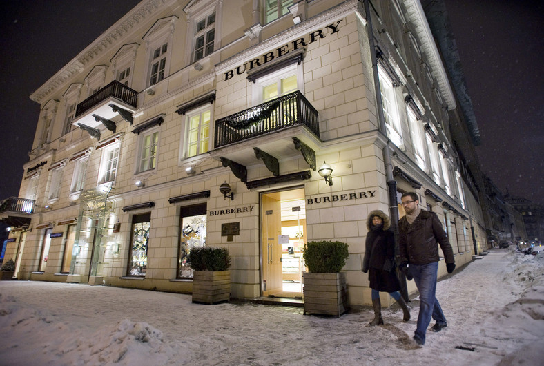 Ekskluzywny butik Burberry w centrum Warszawy