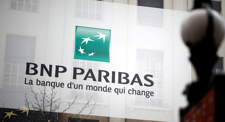 A BNP Paribas branch in Paris in 2020.Reuters