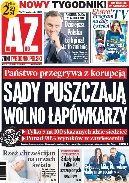 Okładka nowego tygodnia "Od A do Z"