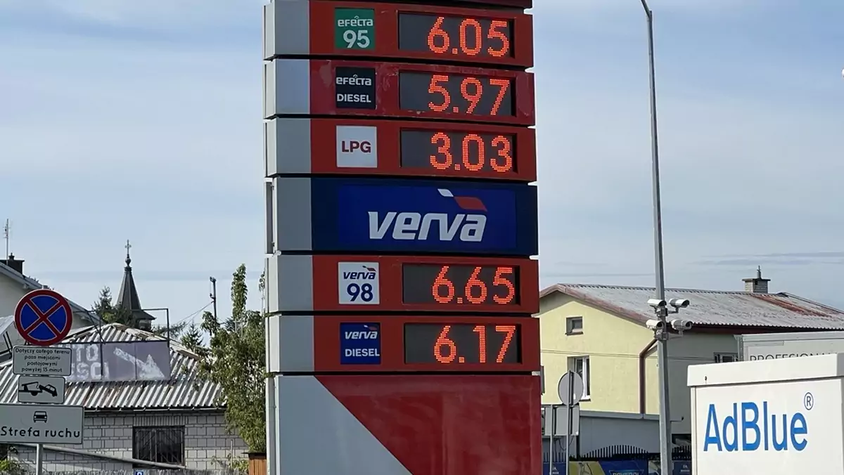 Ceny na stacji benzynowej 20 września 2023 r