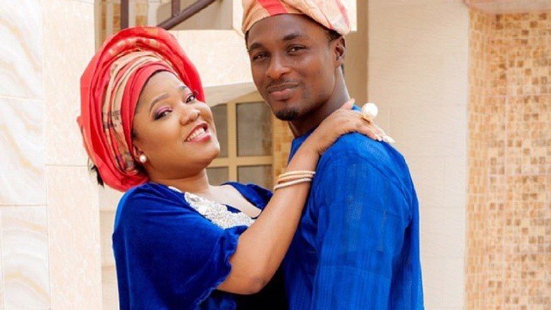 Toyin Aimakhu and husband  Adeniyi Johnson