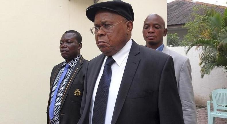 Opposition leader Etienne Tshisekedi (front) of the Democratic Republic of Congo  in file photo. REUTERS/Jonny Hogg