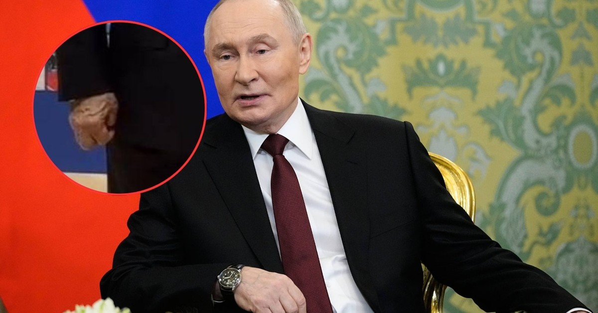 Najnowsze nagranie z Putinem. Uwagę przykuwa jego dłoń. W sieci huczy od domysłów