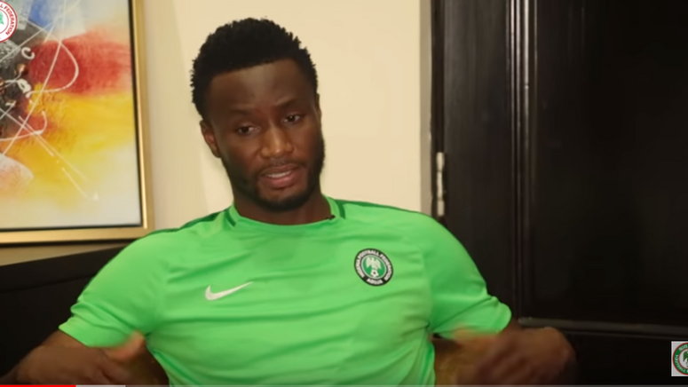 Mikel John Obi gave an interview which on the Super Eagles Youtube page.  (Youtube/Nigeria Super Eagles)