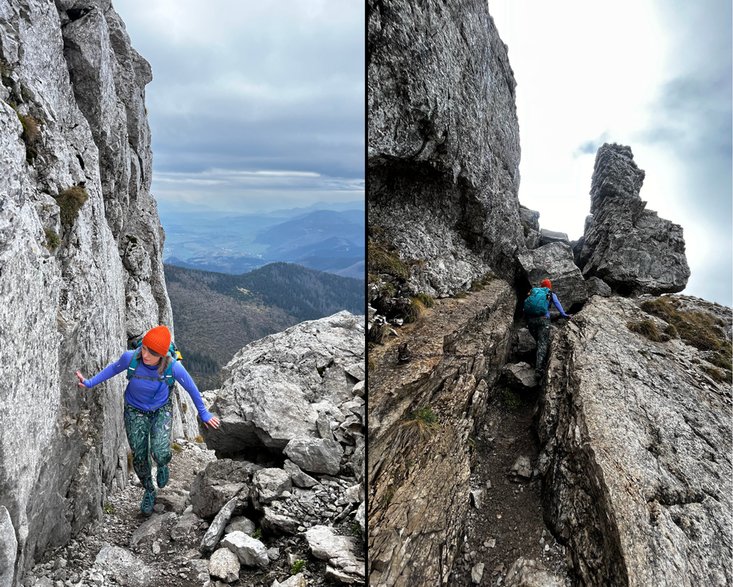 Szlak na Siwy Wierch z Wyżniej Huciańskiej Przełęczy, słowackie Tatry Zachodnie. 