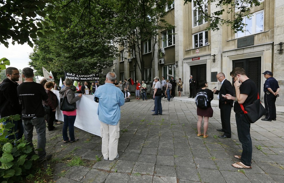 Pikieta przeciwników gazu łupkowego