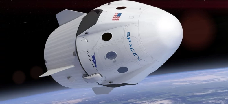 SpaceX Crew Dragon - pierwsza, użyta w faktycznej misji załogowa kapsuła kosmiczna zbudowana przez firmę prywatną