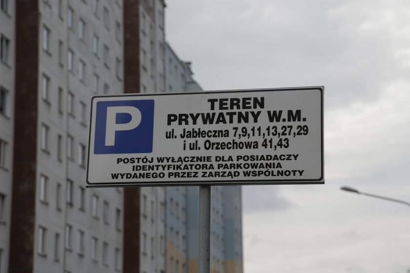 Ul. Jableczna we Wrocławiu - teren prywatny