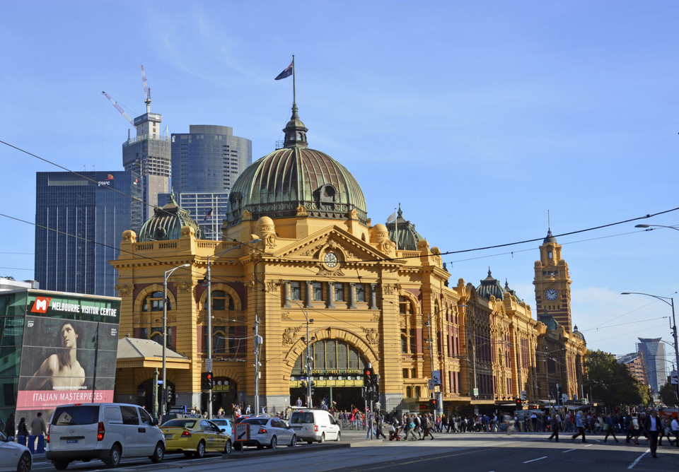 Melbourne - dworzec Flinders Street Rail Station