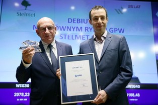 Kurs akcji Stelmetu spadł o 3,23 proc. na debiucie na rynku głównym GPW