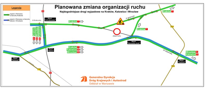 Trasa S8 Opacz Paszków. Nowa ogranizacja ruchu