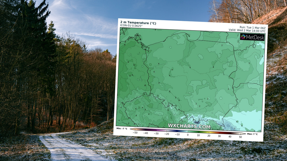 Prognoza pogody na środę, 2 marca. Będzie chłodno, ale przeważnie słonecznie