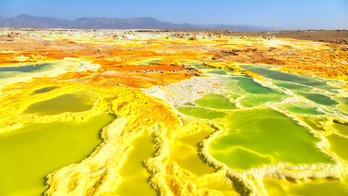 Wulkan Dallol - spektakularne miejsce, które zachywca kolorami